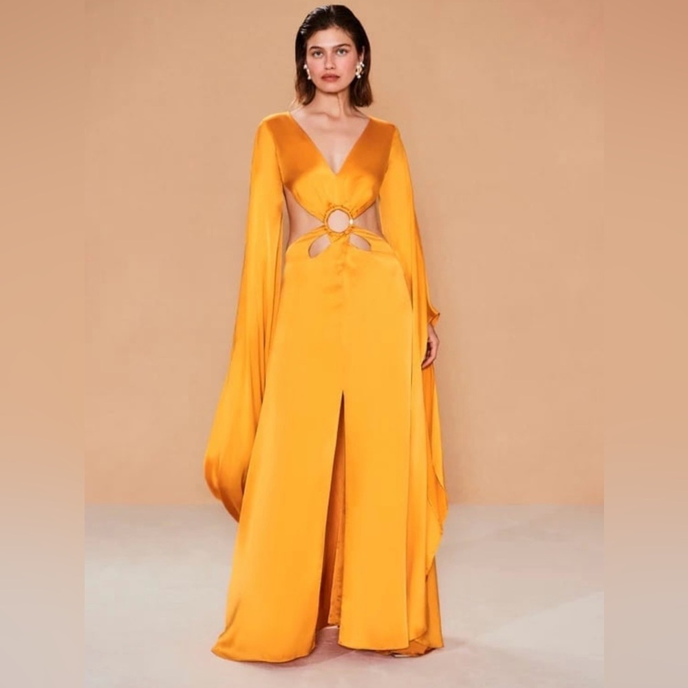 CULT GAIA JASMINE GOWN - MARIGOLD